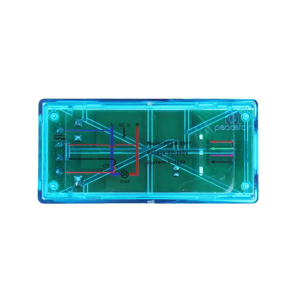 PZEM-004T обновление блок связи переменного тока мощность энергии Ватт метр Вольт Ампер PF частота кВт-ч вольтметр 100А модуль+ закрытый CT