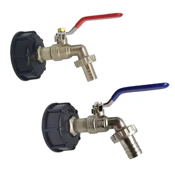 

IBC Tank Container Adapter 1/2" 3/4'' Brass Thread Replacement Water Tap Water Flow Control Faucet Water Tank Hose Connector