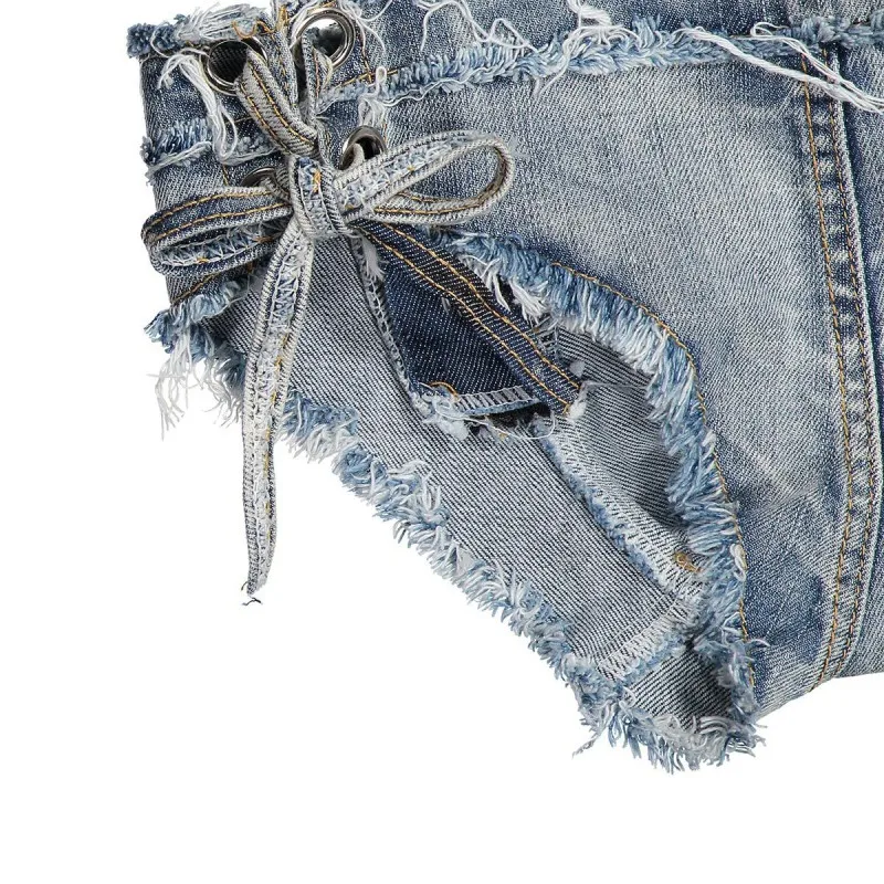 Летние женские сексуальные джинсовые шорты джинсовые короткие шорты женские Бар ночной клуб Сценическое представление(бюстгальтер в комплект не входит