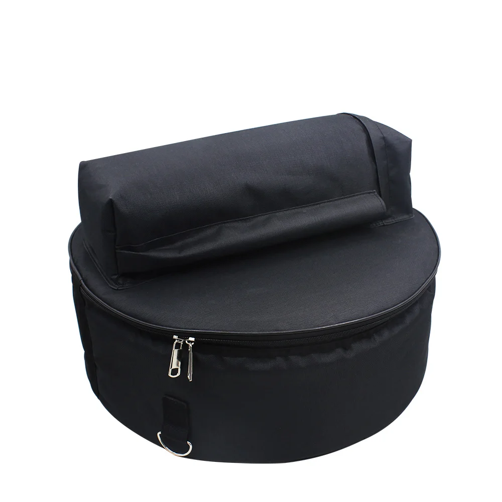 Black Portable Snare Drum Bag for 14'' Snare Drum with Adjustable Straps