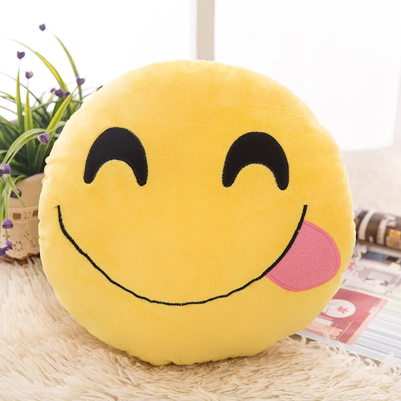 New Style Creative QQ Expression Hand Well Pillow Hand Pillow Lumbar Support Pillow Hand Warmer Customizable