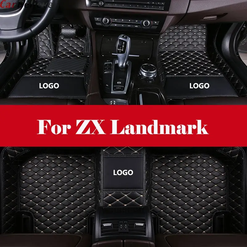 

Custom Fit Luxury XPE Leather Waterproof 3D Surrounded Full Set Car Floor Mats car styling For ZX Landmark