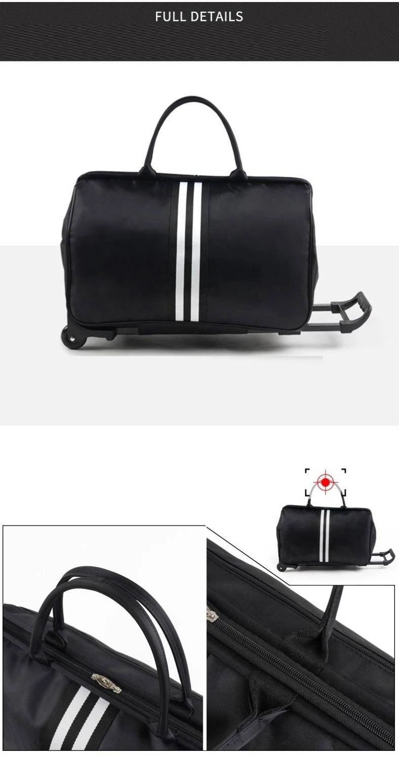Портативная Дорожная сумка на колесиках, Женская вместительная водонепроницаемая сумка для багажа, мужская деловая дорожная сумка