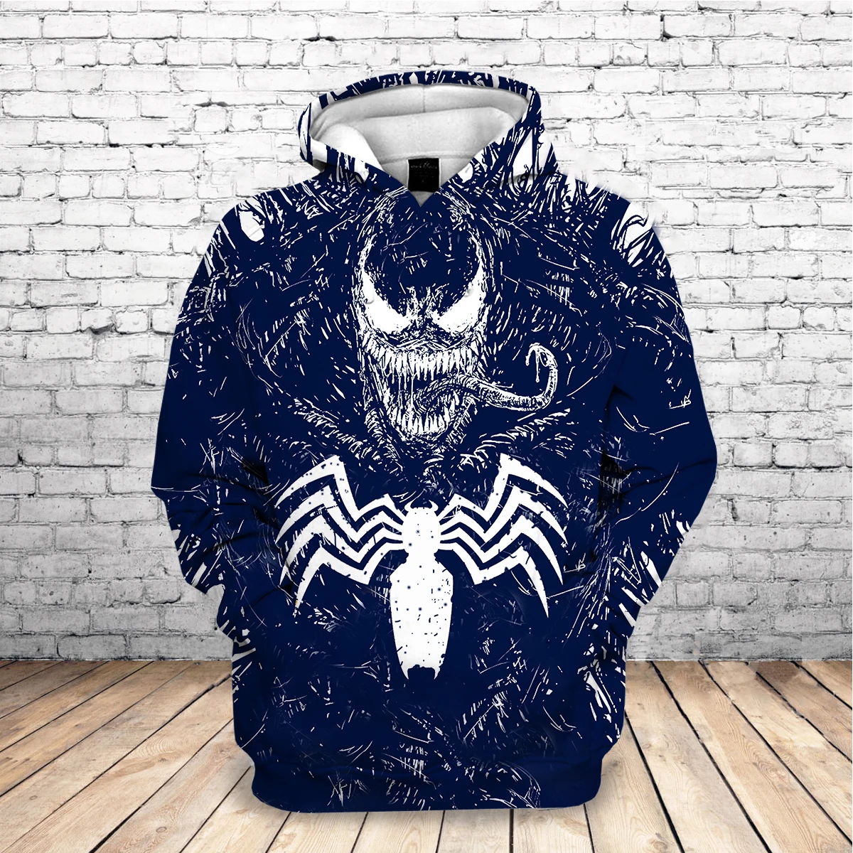 Горячая новинка Толстовка индивидуальный дизайн Venom 3D толстовки с принтом уникальные пуловеры топы мужская одежда Прямая поставка F76