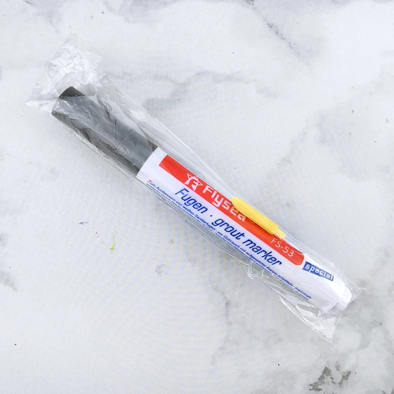 Tile Floor Cleaner Gap Repair Pen Wall Grout Filling Refresher Mark Odorless Non-toxic Mildew Proof Color White Household Ggods