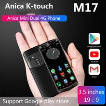 Anica K-Touch M17 mini 4G смартфон 3,5 дюймов 3 ГБ ОЗУ 32 ГБ/64 Гб ПЗУ Android 8,1 Лицо ID Wifi точка доступа маленький кожаный мобильный телефон