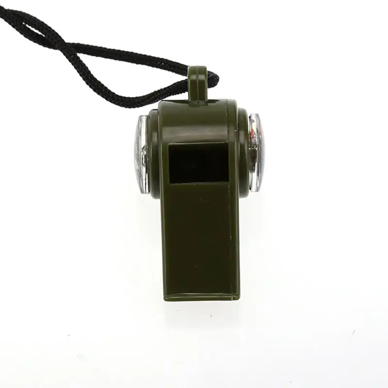 3 In 1 Whistle Compass Thermometer Multifunctional Outdoor Survival Tools Travel Camping Hiking Warning tools Nylon Neck Rope | Спорт и