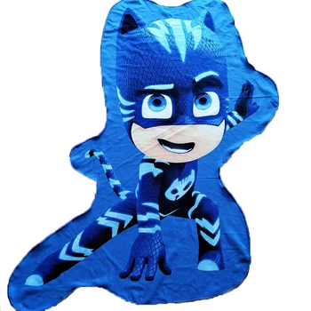 

PJ Masks Shaped Bath Towel Multifunctional Towel Beach Spa Vacation Picnic Mat Anime Action Figure Toys for Children Gift