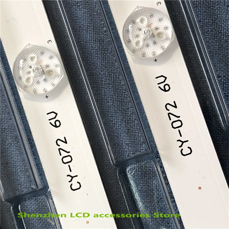 2 шт./лот 6 светодиодный(6 V) 560 мм светодиодный Подсветка полосы для L32P1A 4C-LB3206-HR03J HR01J 32D2900 32HR330M06A5 V5