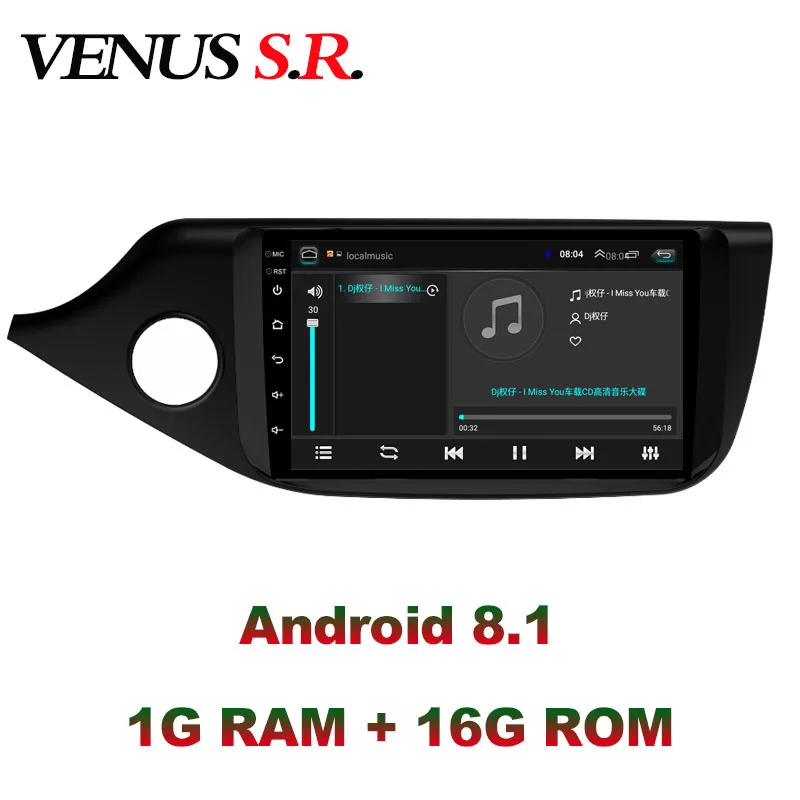 Discount VenusSR Android 8.1 2.5D car dvd for KIA CEED multimedia headunit GPS gps navigation 1