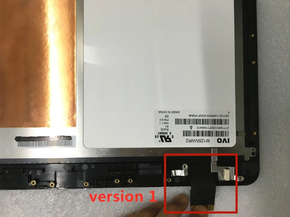 12,5 дюймов для ASUS T300FA T300F ЖК-дисплей с сенсорным экраном дигитайзер сенсор полная сборка 5680Q версия