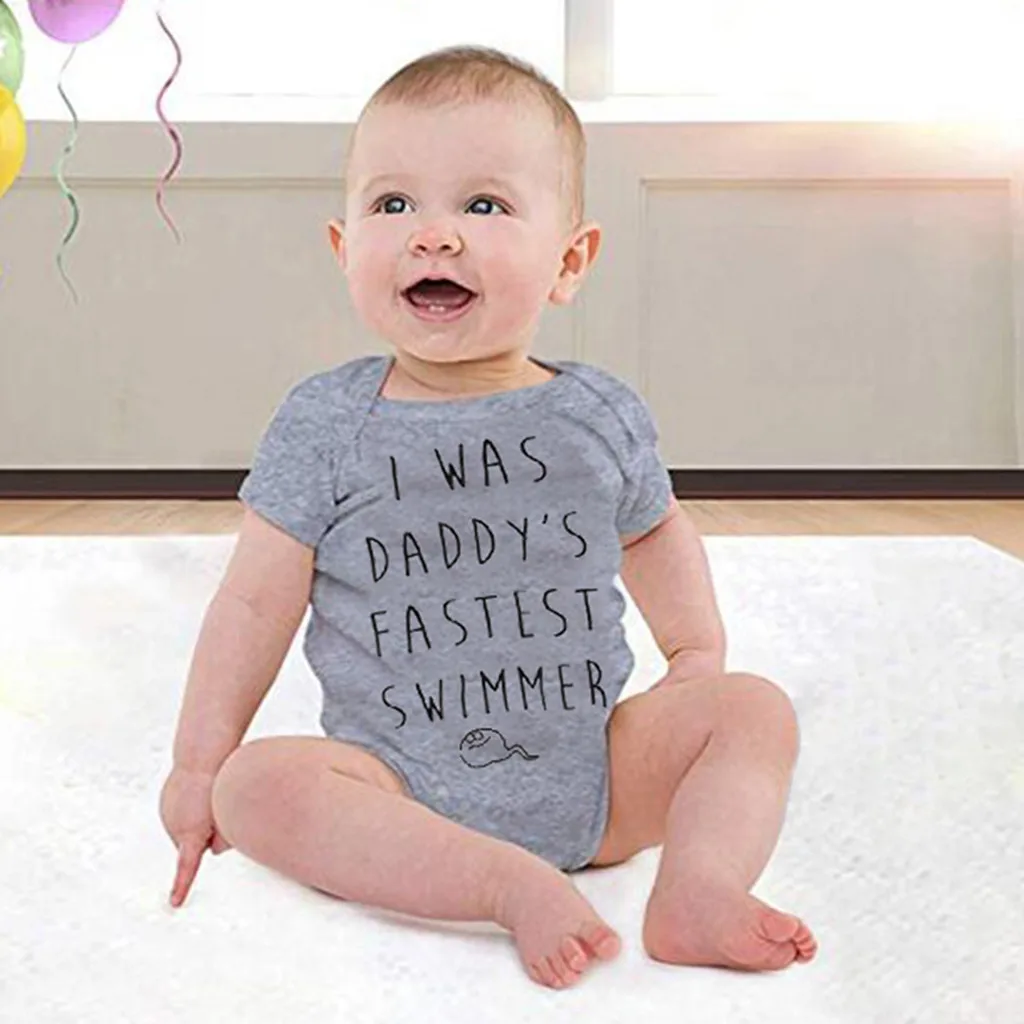 bodysuit baby body clothes baby boy bodysuit neonato modis newborn onesie bodies bebe infantil Letter 6-18m Short Sleeve Z5