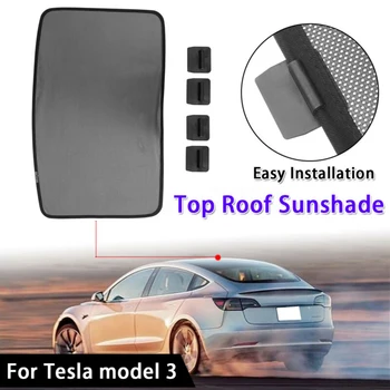 

Top Roof Window Glass Sunshade Shield Ceiling Awning High-Quality Fabrics No Odor Unique Design For Tesla Model 3