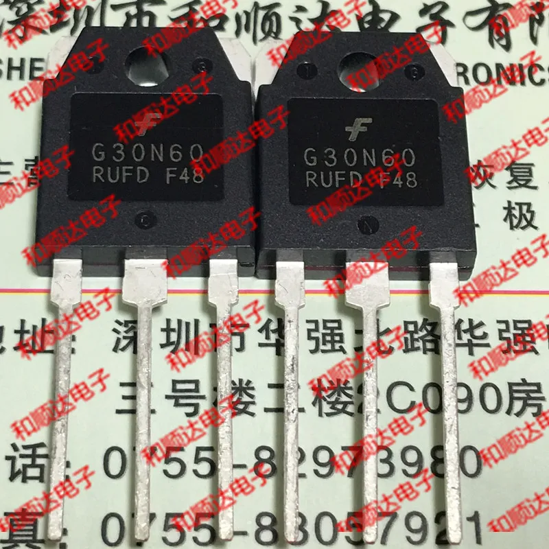 5pcs/lot FGA30N60RUFD G30N60RUFD TO-3P IGBT