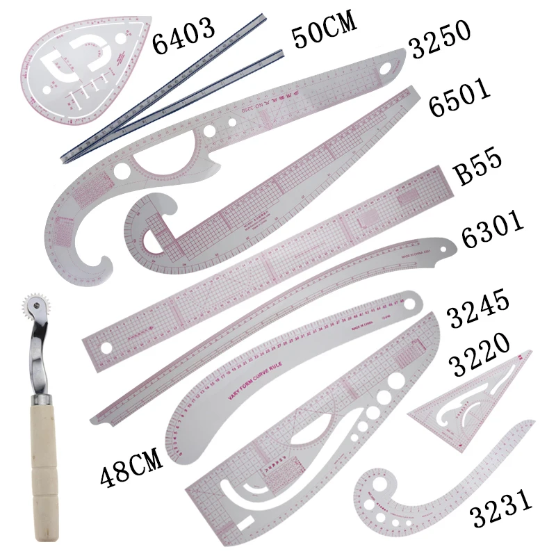 9 шт./компл. режущая линейка ШВЕЙНАЯ Лапка портной лапки поставить Yardstick рукав