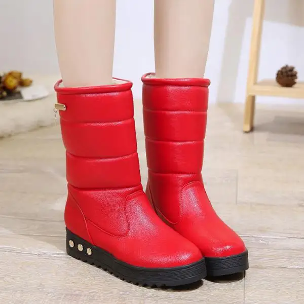 Bootee/ г.; Брендовая женская обувь; ботинки на среднем каблуке со шнуровкой; Плюшевые Сабо; ботинки на платформе с круглым носком; модная женская обувь в австралийском стиле - Цвет: 3