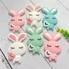 1pcs Silicone Teether Cartoon Animal BPA Free Rodent Teeth Necklace Food Grade Baby Chew Toy 3