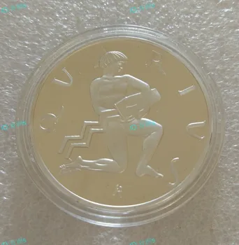 

The New American Version of the 12 Constellation Aquarius Plated Coin Commemorative Coin Badge Medal Collection