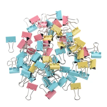

SODIAL(R) 60 Assorted Office Organize Mini Metal Binder Clips 15mm