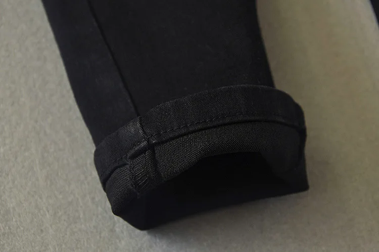 Осень стиль западный стиль Slim Fit для похудения acforag с высокой талией эластичные джинсы зауженные брюки женские
