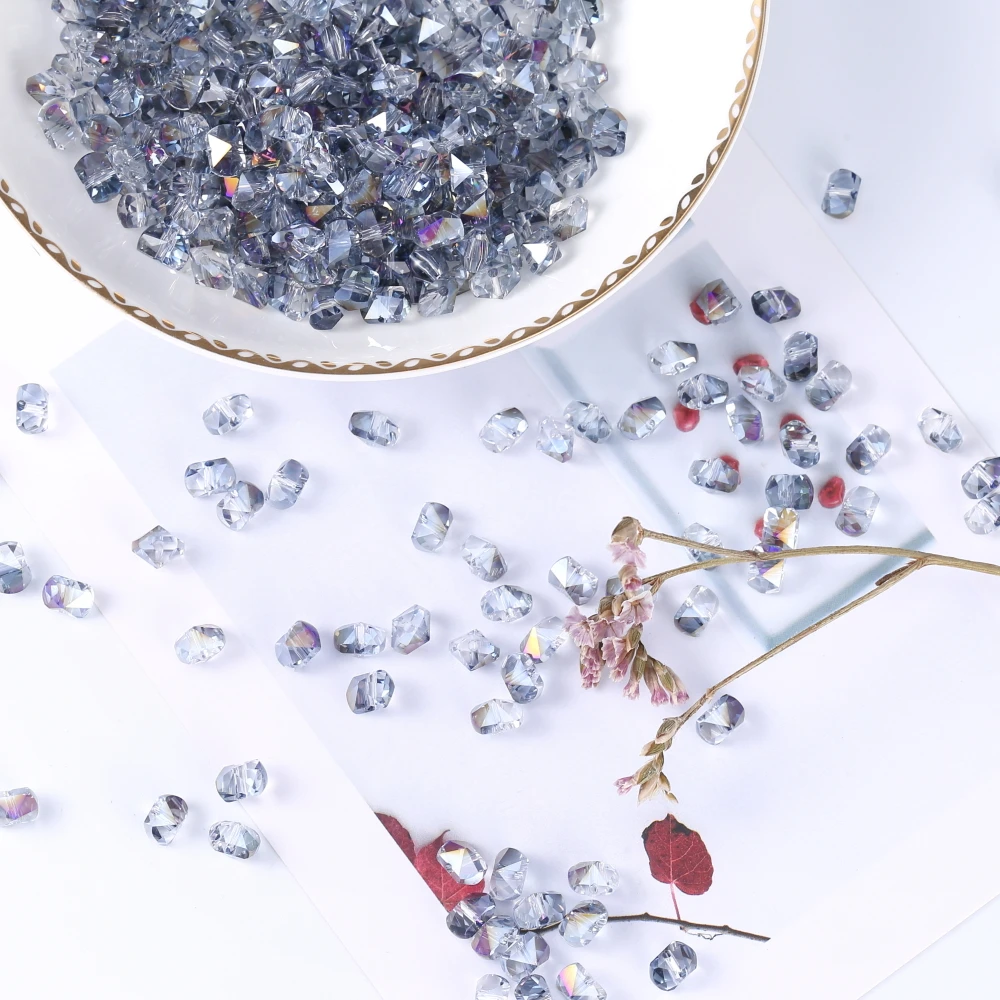 300pcs Transparent glass beads Suitable for Bracelet DIY Jewelry Make designer Beaded For crafts DIY Bracelet Needle Arts&Craft - Цвет: SJ-064