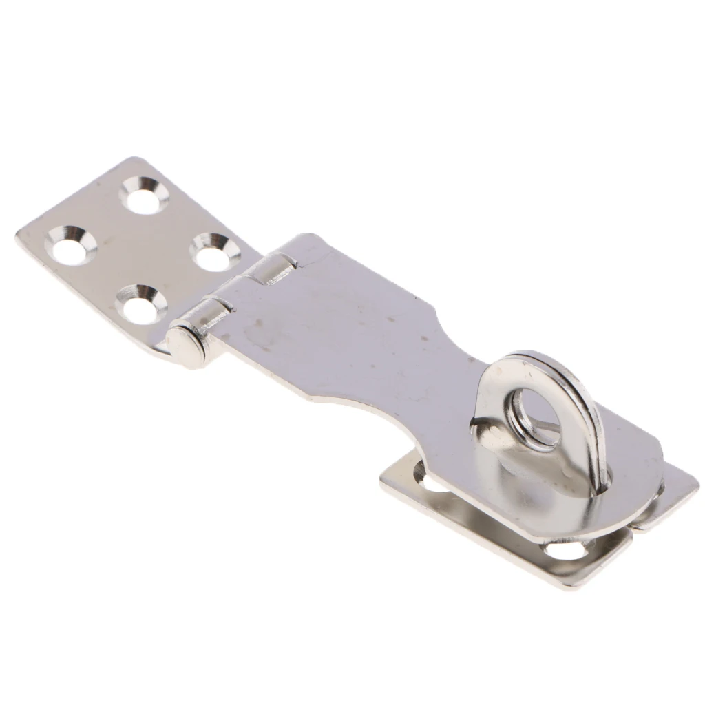 

Stainless Steel Safety Lock Hasp Latch Marine Boat RV Hardware 66x25mm