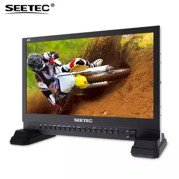 

Seetec 4K156-9HSD-384 15.6 Inch IPS UHD 3840x2160 4K Broadcast Monitor with 3G-SDI HDMIx4 Quad Split Display Director Monitor