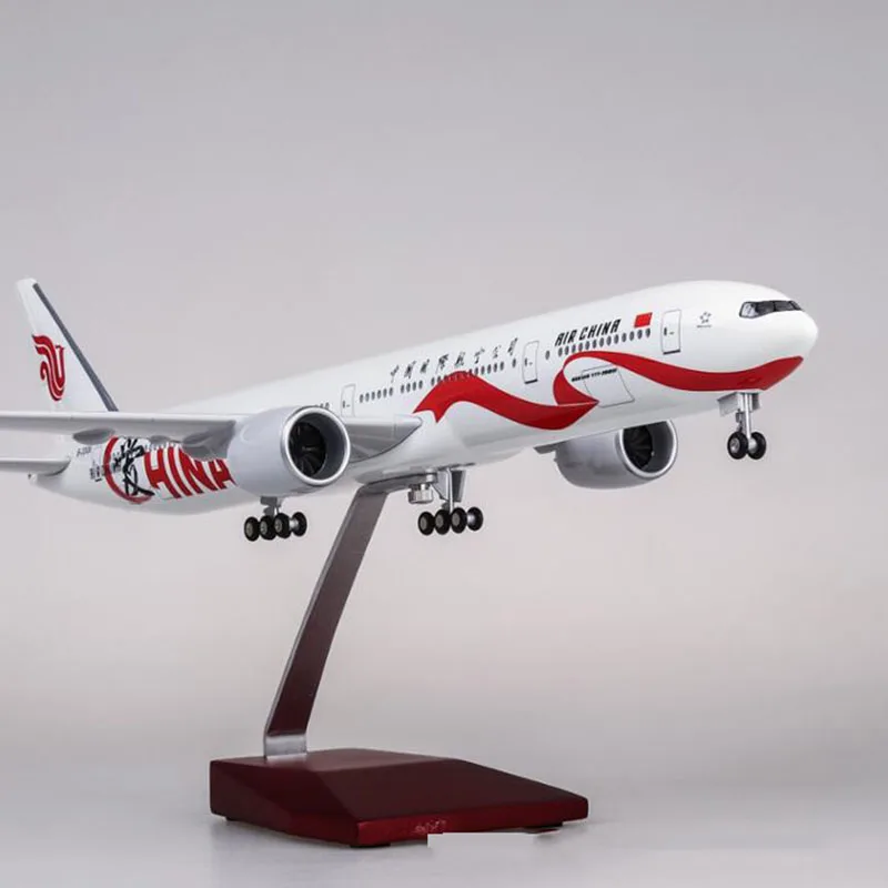 47 см 1/157 масштаб самолет Boeing B777 Романтический самолет воздушный Китай Модель самолетов W свет и колесо литье под давлением пластиковые смолы игрушечные самолеты