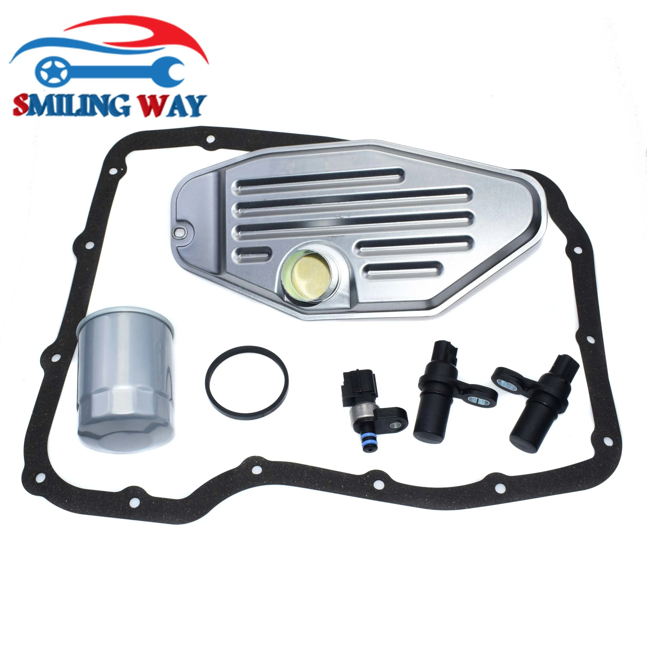 Automatic Transmission Fluid Filter Transmission Oil Filter & Pan Gasket & Wheel / Pressure Speed Sensor Kit For Chrysler Dodge Jeep Ram Durango Grand Cherokee 4WD