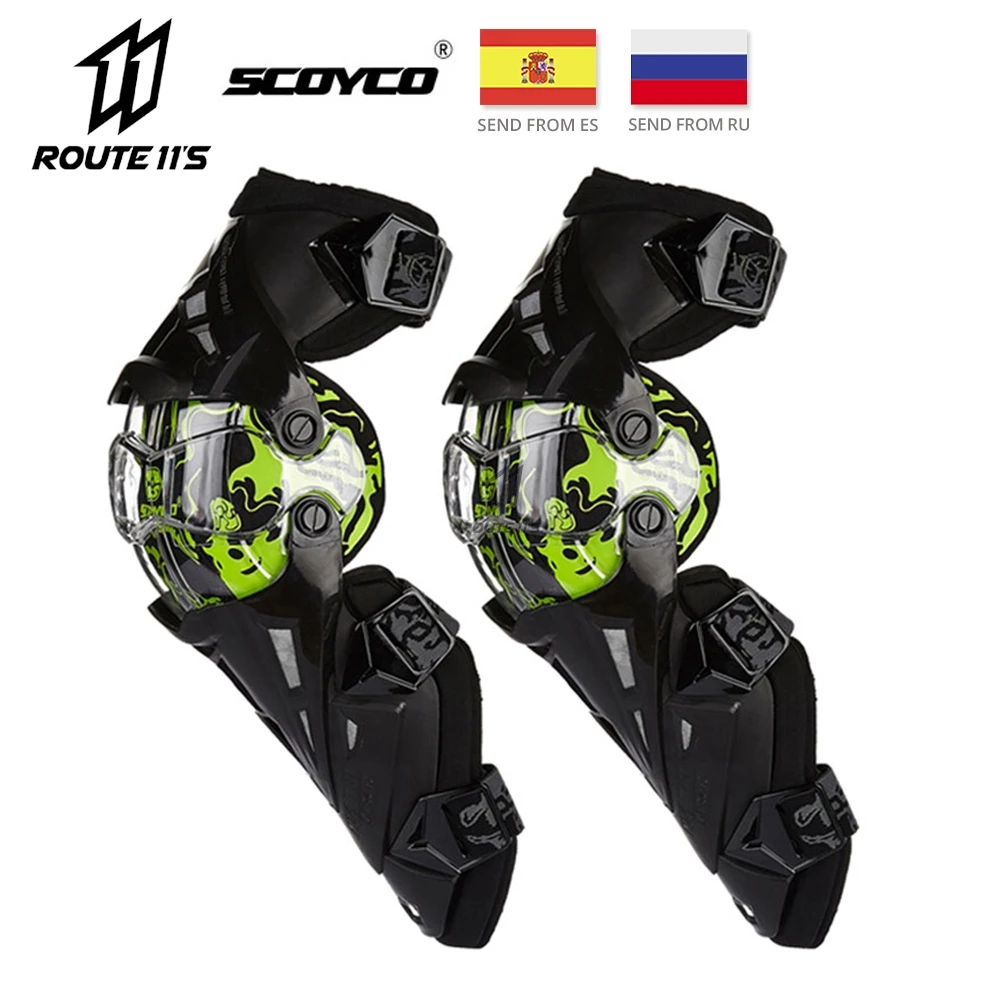 

SCOYCO Motorcycle Knee Protection Motocross Protector Pads Guards Motosiklet Dizlik Moto Joelheira Protective Gear Knee Pads New