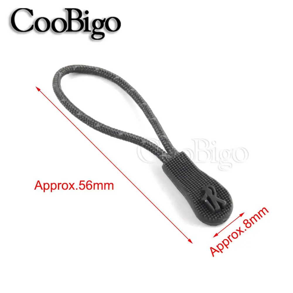 50 шт. цветной Молния Натяжной шнур слайдер ремень крепление размер 56 мм x 8 для