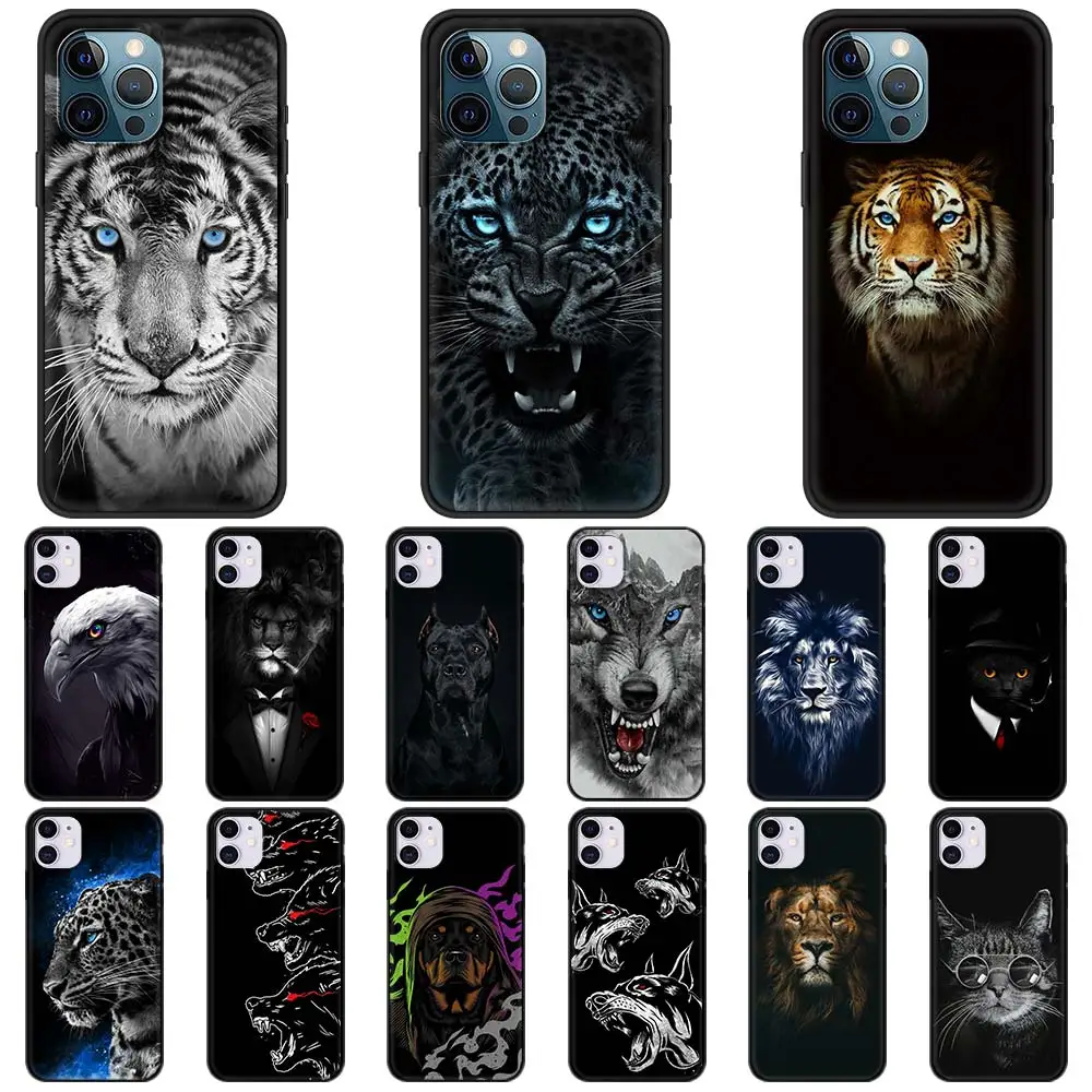 Custodia per iPhone 14 Pro Max Ululante lupo mannaro Luna Custodia per iPhone 14 Pro Max Ululante lupo mannaro Luna