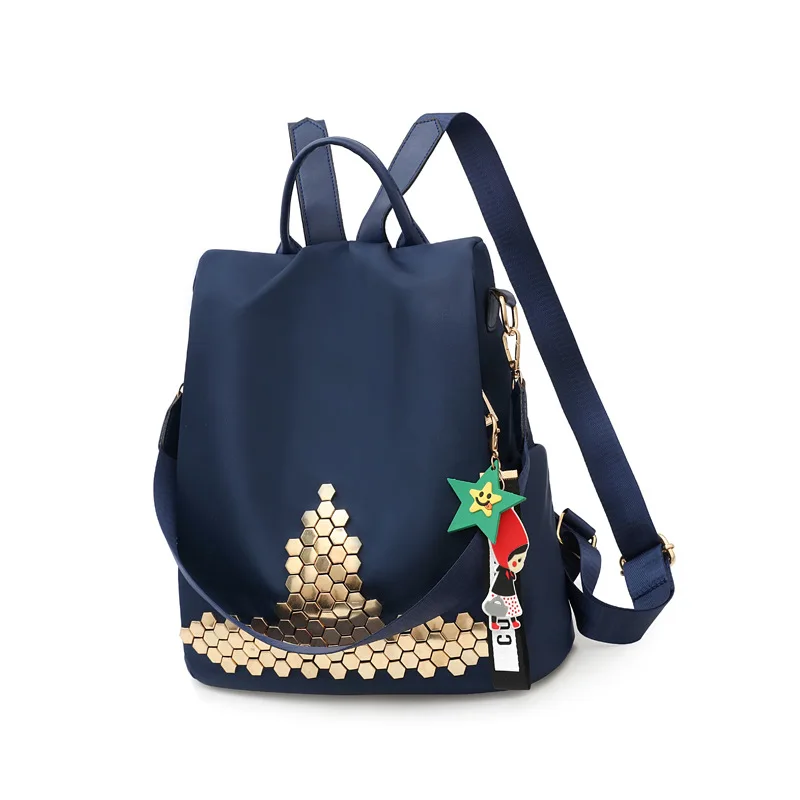 

Anti-Theft Backpack Women's 2019 New Style Popular Brand Casual Large-Volume Oxford Cloth WOMEN'S Bag Canvas Travel WOMEN'S Back