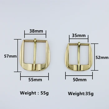 

Leahter Craft Hardware Brass Buckle Formal Belt Buckle 9011835-B35/38 Brass Polished Finish 35mm 38mm Jeans Accessories
