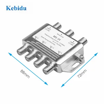 

MS34EZ DiSEqC Satellite Stand-Alone MultiSwitch FTA TV LNB Switch Cascade multiswitch 2 LNB 1 TERR IN For DVB-S2 and DVB-T2