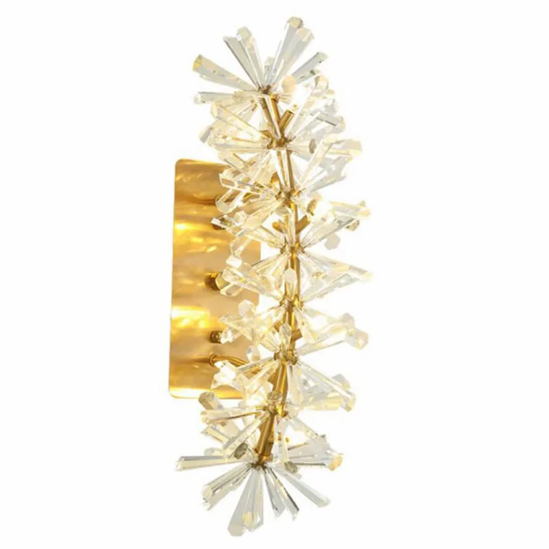 

Настенный светильник, бра, роскошная гостиная, спальня, светодиодный хрустальный настенный светильник, Новое поступление, Настенный декор, золотые светильники