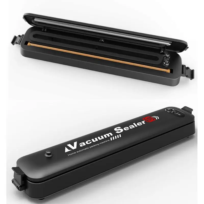 Portable Household Food Vacuum Sealer Packaging Machine Film Sealer Vacuum Packer Automatic 15Pcs Bags Use For Food Saver 270mm