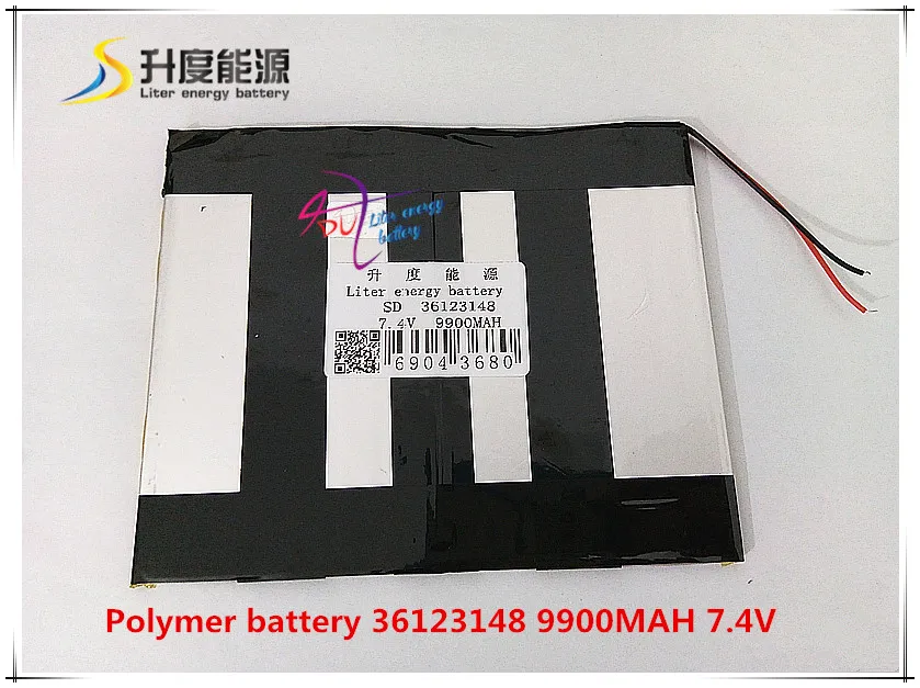 7,4 V 9900mAH 36123148 полимерный литий-ионный/литий-ионный аккумулятор для планшетных ПК pi-po cu-be on-da ai-nol