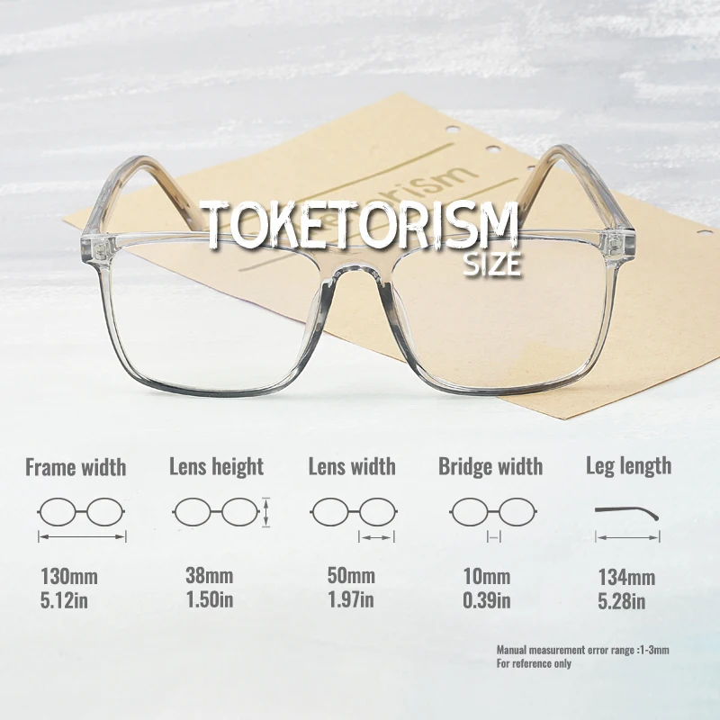 Toketorism качественные очки для близорукости оправа женские прозрачные очки аксессуары 6119