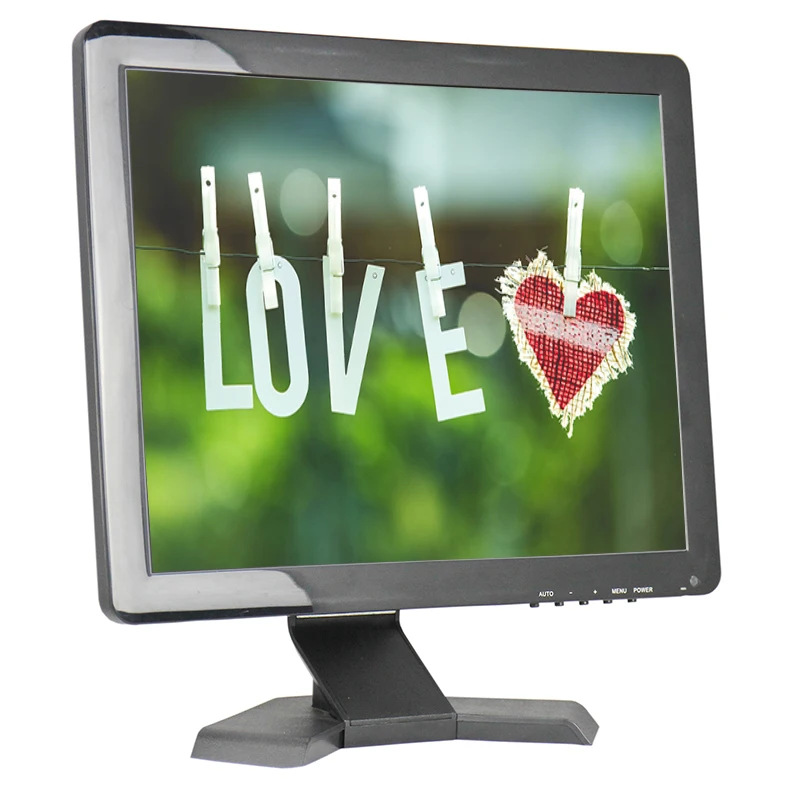 Настольный 17 дюймовый TFT ЖК монитор для компьютера с HDMI VGA AV входным сигналом