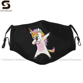 

Unicorn Dab Mouth Face Mask Dabbing Unicorn Shirt Hip Hop Dap Pose Facial Mask Funny Kawai with 2 Filters for Adult