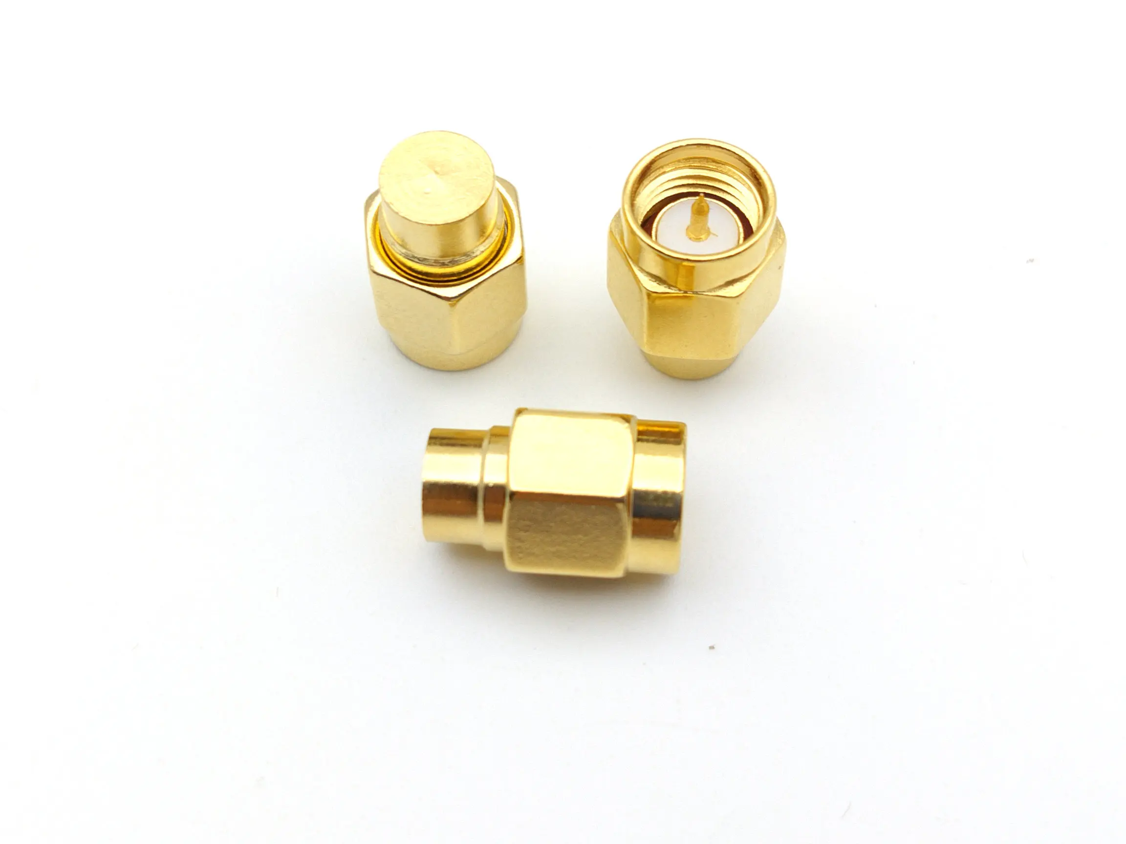 1000pcs brass SMA 50 OHM Coaxial Termination LOADS SMA male ADAPTER connector New