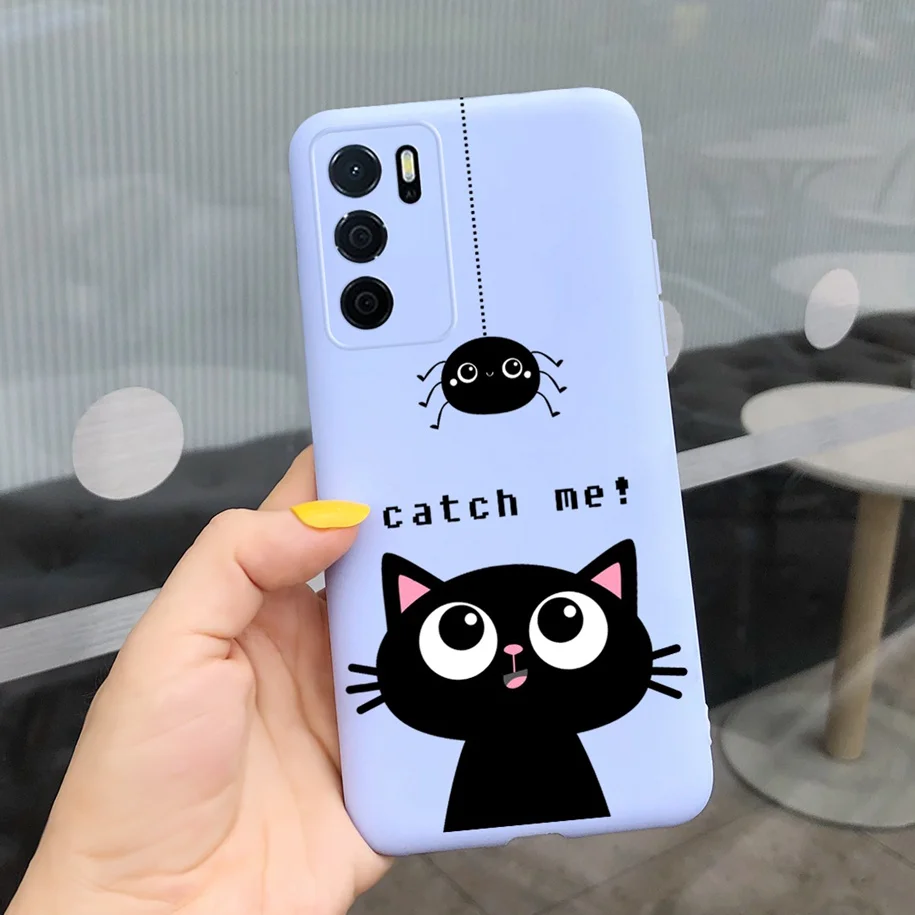 Cool Black Case For OPPO A16S 2021 Phone Cover Slim Bumper Shockproof Cases For OPPO A16 A54 4G A 54 S A 16 Soft Silicone Fundas cases for oppo cell phone