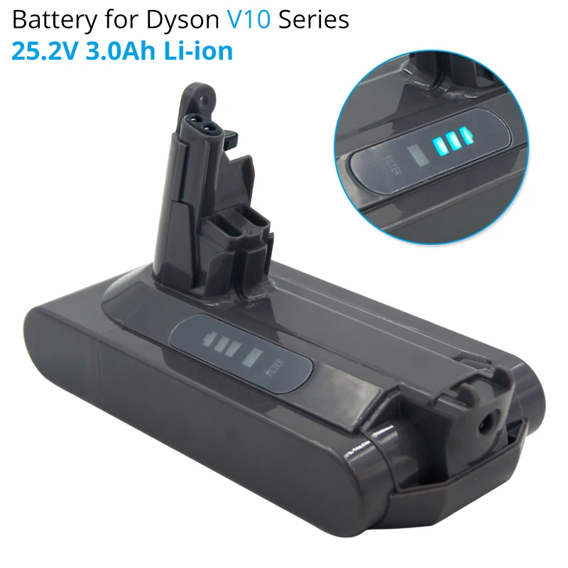 Ceny Akumulator litowo jonowy 25.2V 3A akumulator do Dyson V10 Absolute V10 puszysty cyklon V10 Motorhead SV12 bateria litowa