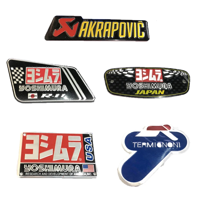 Aluminum Motorcycle Exhaust Pipe Sticker Decal Motorcycle Arrow Stickers Decals & Stickers