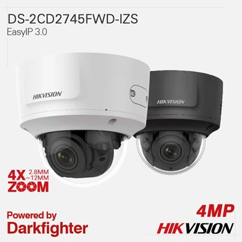 

Hikvision Original IP Camera DS-2CD2745FWD-IZS EasyIP 3.0 4X ZOOM 4K 4MP H.265+ EXIR VF Dome All-metal IP67 IK10 120dB WDR