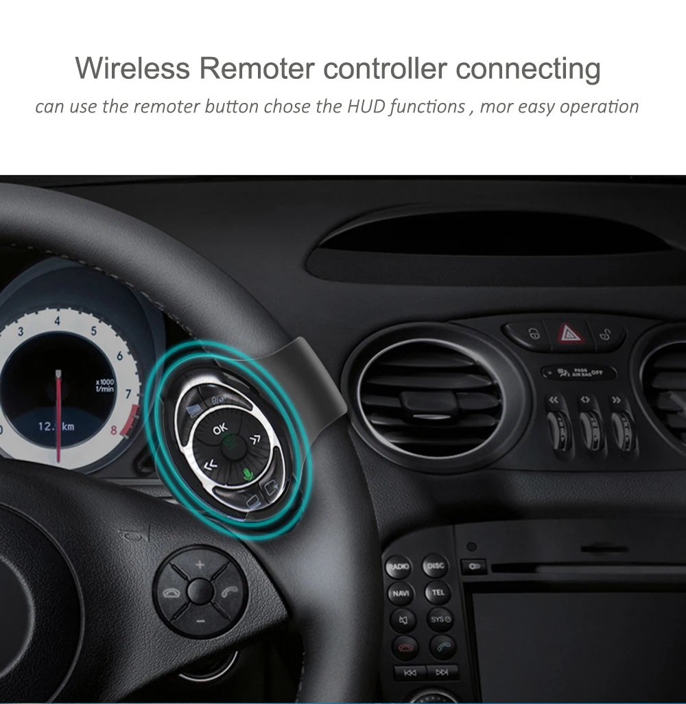 HUD M60 Car Head up display Wireless Mirror Projector Suppor