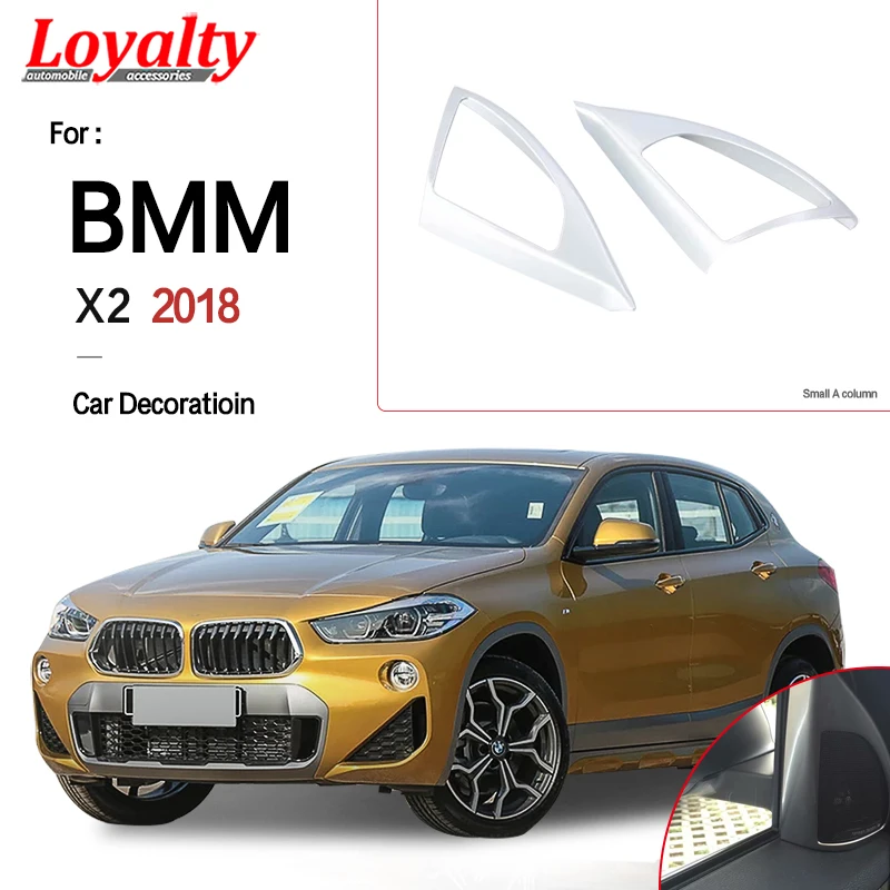 Наклейка на переднее окно BMW X2 2018 матовая серебристая|Лепнина для интерьера| |