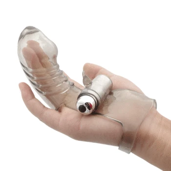 Silicone Finger Sleeve Vibrator G Spot Massage Clit Stimulate Female Masturbator Sex Toys For Women Lesbian Orgasm Adult 5