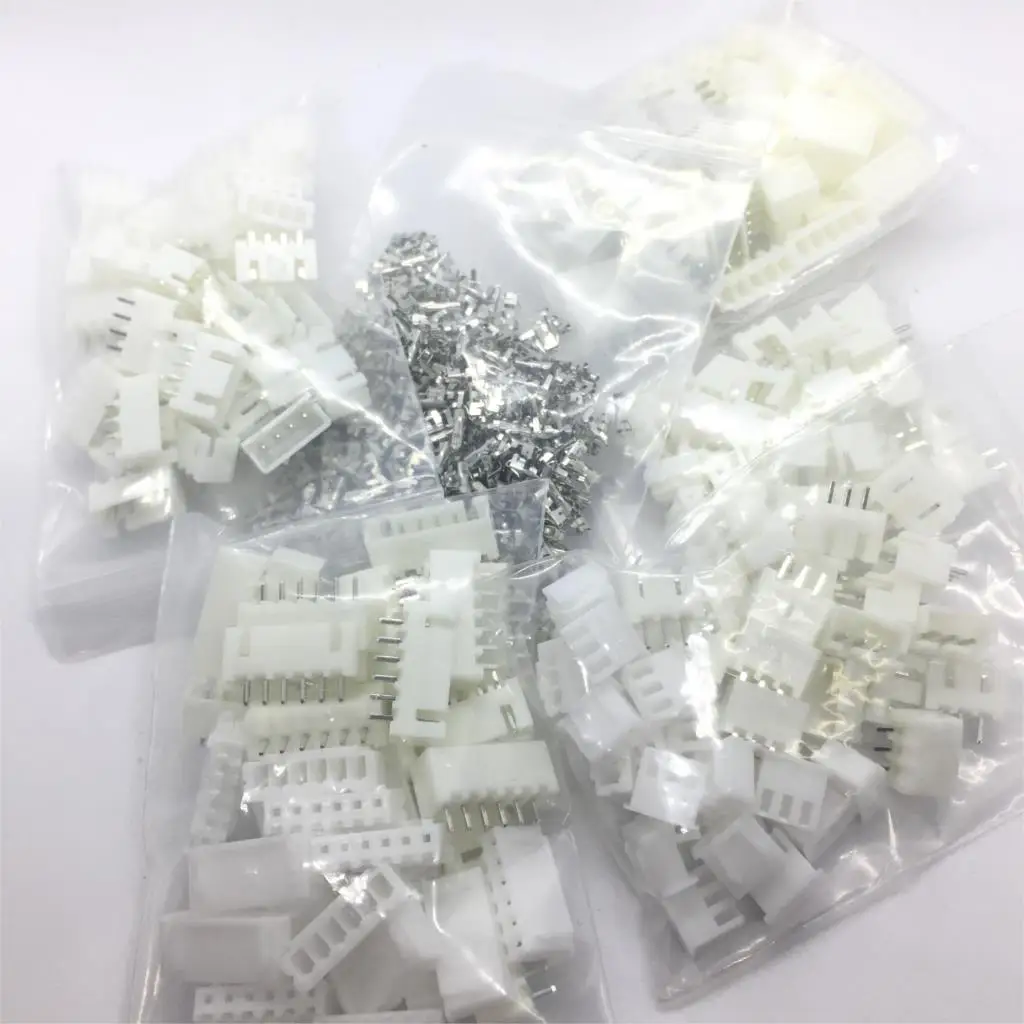 100 компл./лот Mix Kit XH2.54 2P 3P 4P 5P 6P провода разъем Заголовок корпус штыревой Набор XH TJC3